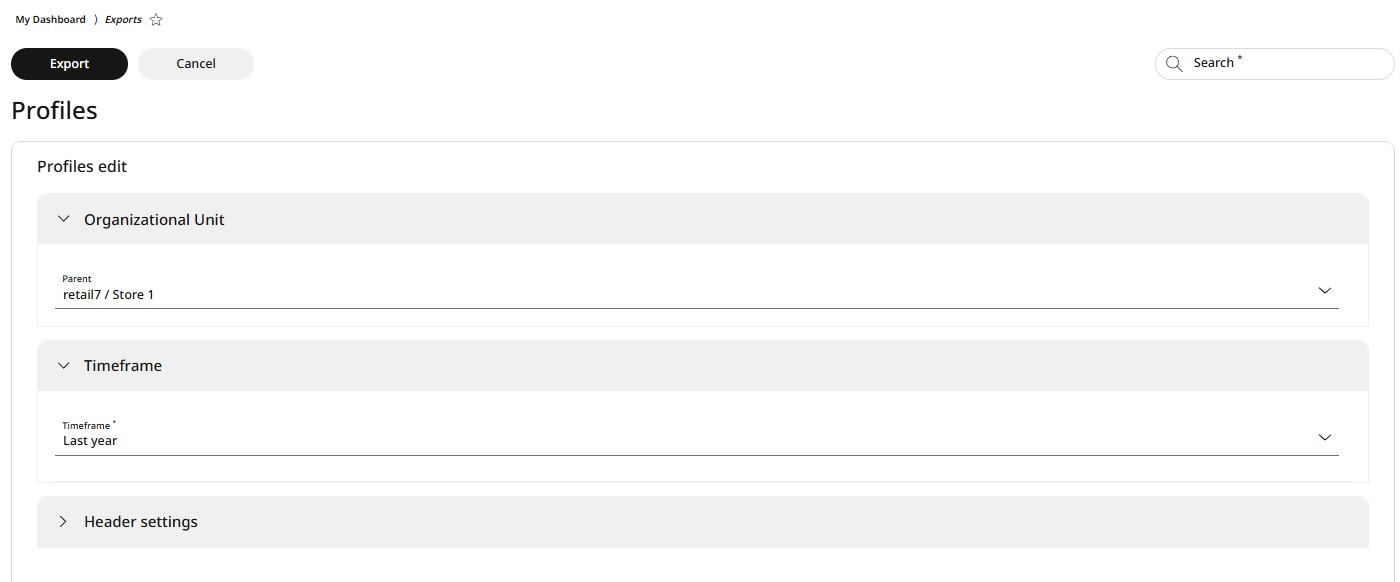 Datev export setting options